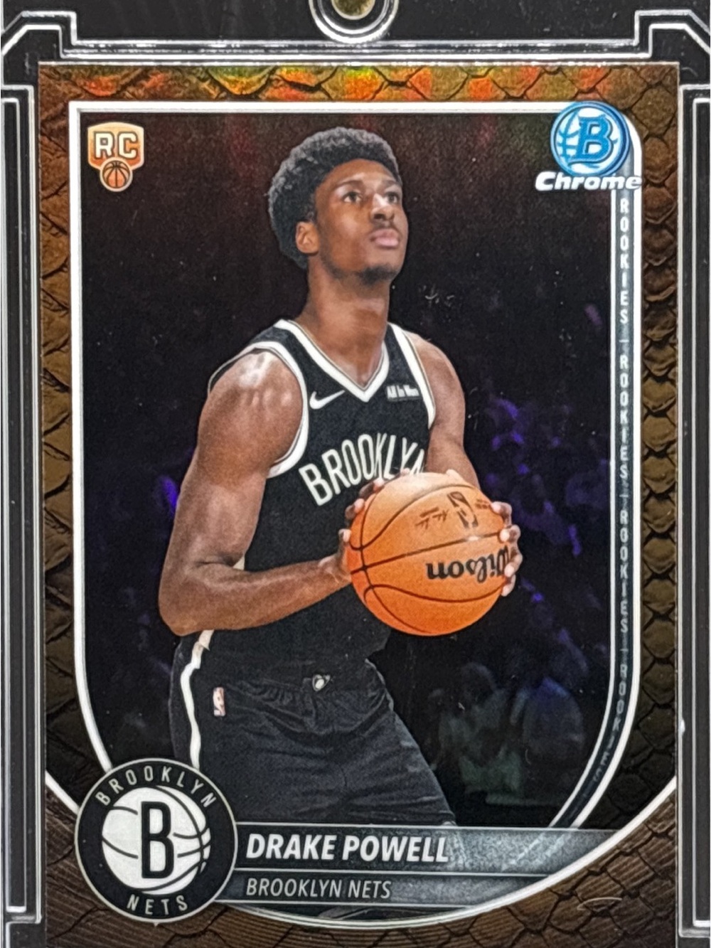 Topps Bowman Chrome Drake Powell Brooklyn Nets Rookie Basketball Card